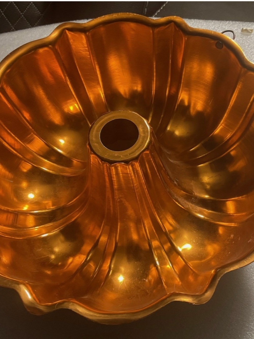 Bundt Cake Pan, Copper, Vintage, Wall Hanging